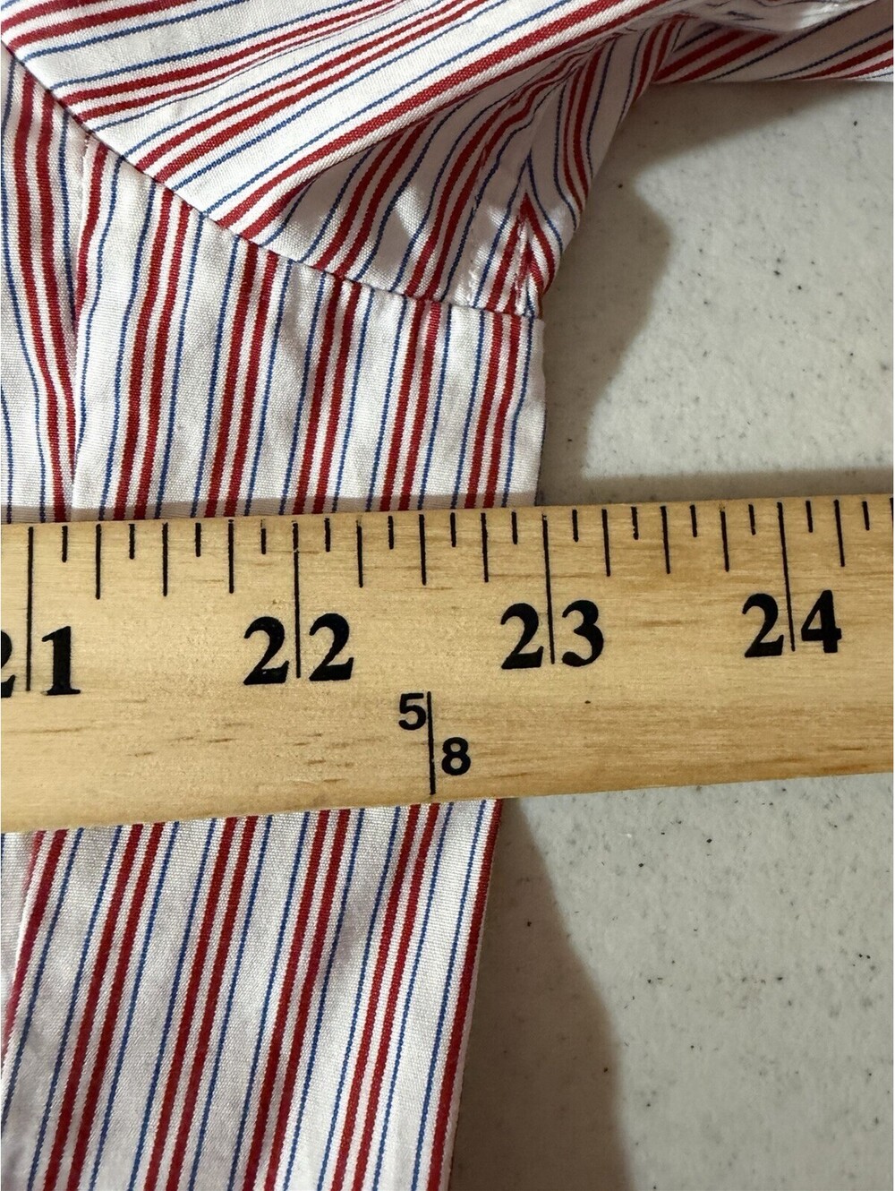 Thomas Pink 2012 Special Edition Olympics Dress Shirt Red Blue Stripes Size 16.5 - Picture 4 of 6